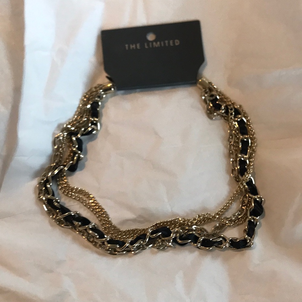 NWT. The limited necklace in gold and black